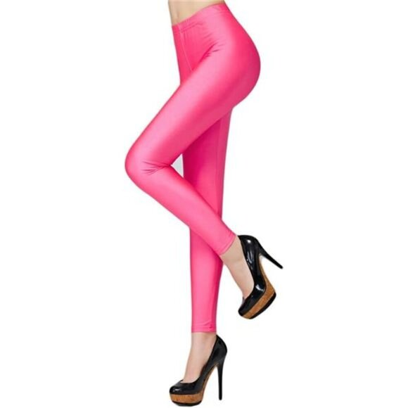 Womens Fluorescent Workout Leggings Stretch Yoga Running Tights Pants - Picture 1 of 5